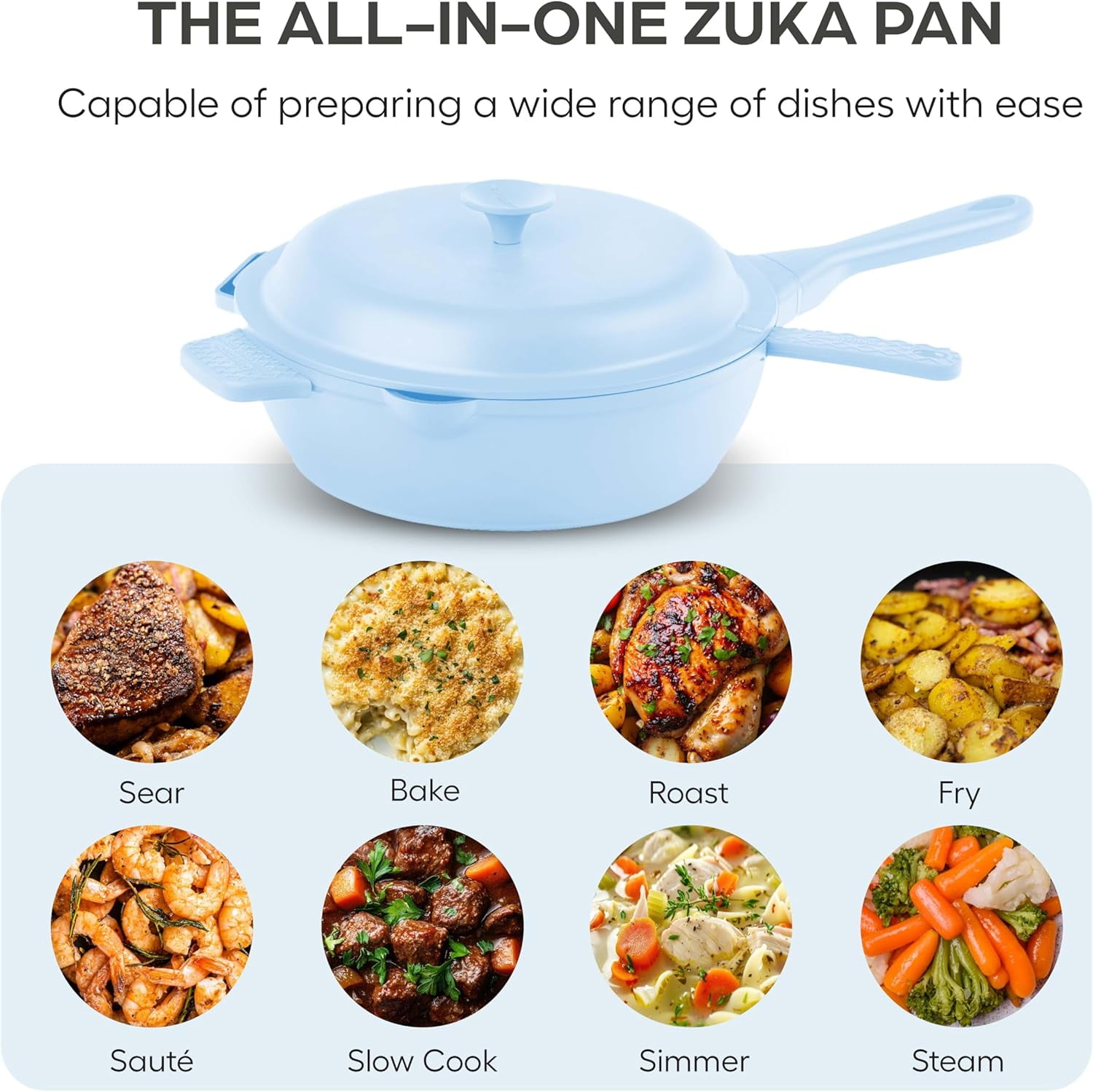 ZUKA Ceramic Pan by Granitestone, 10