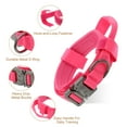 thumbnail image 3 of Collar para perros grandes Unique Bargains, collar ajustable de alta resistencia con asa, collar táctico para perros, collar de alta resistencia, color rosa, tamaño L, 3 of 7