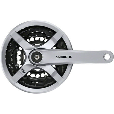 Shimano Tourney FC-TY501 Crankset - 170mm, 6/7/8-Speed, 42/34/24t, Riveted, Square Taper JIS Spindle Interface,