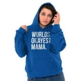 thumbnail image 3 of Worlds Okayest Mama Mothers Day Mom Hoodie Sweatshirt Women Brisco Brands S, 3 of 5