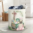 thumbnail image 3 of Easter Egg Pug Bunny Ear Welcome Spring Truck Foldable Laundry Basket Dog Lover Gifts Organizer Storage with Handles - 12002, 3 of 5