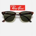 thumbnail image 1 of RB-Hip Hop-sunglasses Clubmaster Green Lenses Tortoise Frame RB3016 Men / Women New, 1 of 5