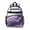 Purple Gold Wave, variant on Gray and Gold Marble Wavy Lines Pattern Backpack for School,Cute School Bag,Schoolbag with Adjustable Shoulder Straps & Padded Back,15.25"x11.5"x5.25"