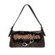thumbnail image 3 of Bolso de hombro con estampado de letras bordadas con remaches europeos y americanos, bolso cruzado de estilo motociclista personalizado para mujer, 3 of 5