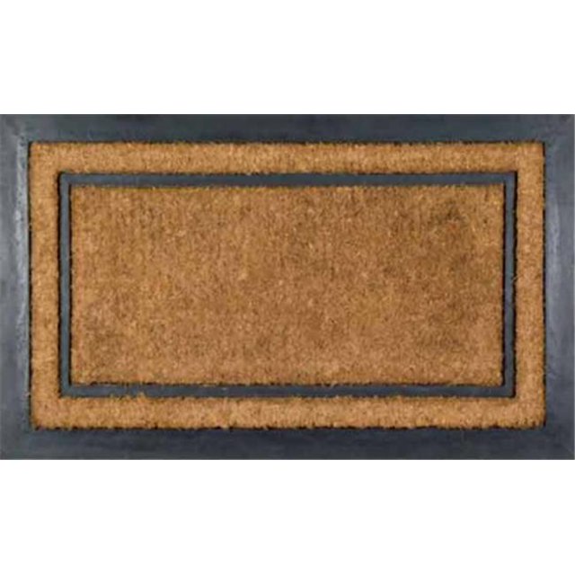 Tapis de Porte en Fibre de Coco à Dos en Caoutchouc Rectangulaire York