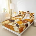 thumbnail image 4 of jejeloiu Cute Opossum Twin Sheet Set (3-Piece) Kawaii Animal Orange Beige Breathable Decor Boys, 4 of 7