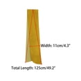 thumbnail image 3 of INSPIRE CHIC Women Pleated Long Scarves, Solid Gradient Contrast Color Ribbon Hair Band Neck Scarves Bronze Gold 49.2"x4.3"(LxW), 3 of 5