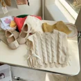 thumbnail image 4 of Chaleco tejido para bebés de 1 a 7 años, suéter para niñas de Primavera/otoño, chaqueta, prendas de vestir holgadas sin mangas con cuello redondo para chico, 4 of 6