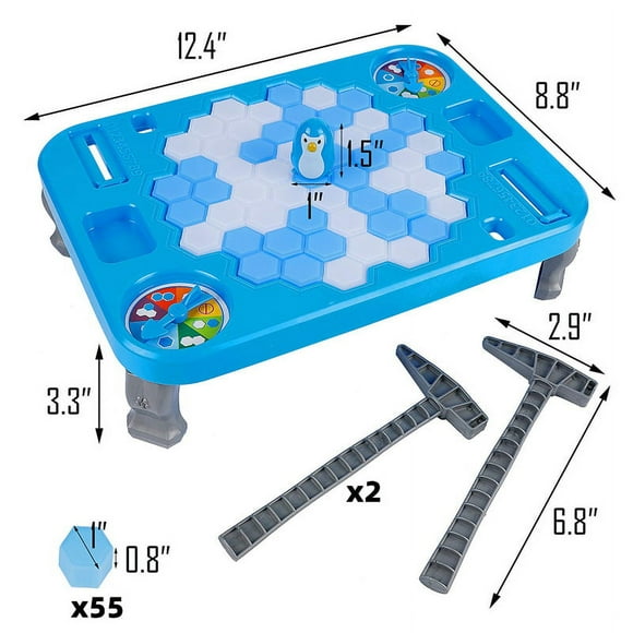 FNNMNNR Big Size Ice Breaker Game Save Penguin On Ice Block Family Funny Game Penguin Trap Activate Game For Boys And Girls Gift Age 3 4 5 6 7 Years Old