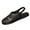 Womens Casual Shoes # Black, variant on Womens Casual Shoes Closed Toe Slingback Woven Faux Leather Upper Adjustable Strap Vintage Metallic Buckle Detail Flat Sole Daily Walking Dressy Summer Footwear