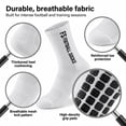 thumbnail image 6 of 6 Pairs Anti Slip Soccer Socks for Men, 6-11 US Size Cotton White Athletic Grip Socks, 6 of 8