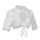 thumbnail image 4 of Women's Bavarian Oktoberfest Costume Ladies Traditional Dirndl Blouse Beer Garden Crop Top for Bavarian Oktoberfest L, 4 of 4