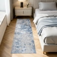 thumbnail image 4 of UERMEI 2x6 Washable Runner Rugs for Hallway, Modern Abstract Non Slip Indoor Rug for Entryway Doormats Bedroom Kitchen, Vacuum-Friendly Home Decor Carpet, Beige Brown, 4 of 7