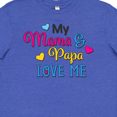 thumbnail image 4 of Inktastic My Mama and Papa Love me with Hearts Youth T-Shirt, 4 of 5