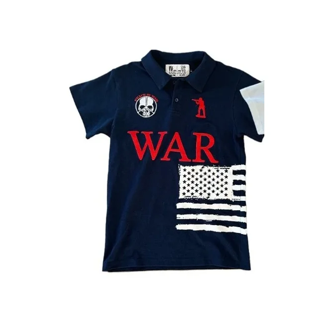 Polo con estampado de letras de nueva moda europea y americana para mujer, estilo Y2k, estilo Harajuku retro, informal, de gran tamaño, de manga corta