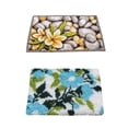 thumbnail image 1 of veasfak 2Bag Latch Hooking Rug Kits Carpet DIY Needlework Embroidery Crafts Bathroom Blue Flower Yellow Flower, 1 of 9