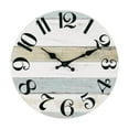 thumbnail image 3 of Style Wall Clock For Living Room Bedroom 24 Hour Display Modern Density Board Hanging Clock With Design, 3 of 5