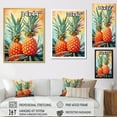 thumbnail image 4 of Designart "Serenading Sunshine With Pineapples" Pineapples Floater Framed Canvas Wall Art, 4 of 5