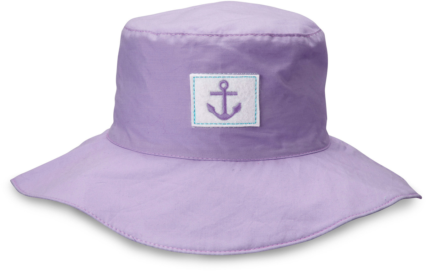 Purple Boat Baby Girl Hat 
