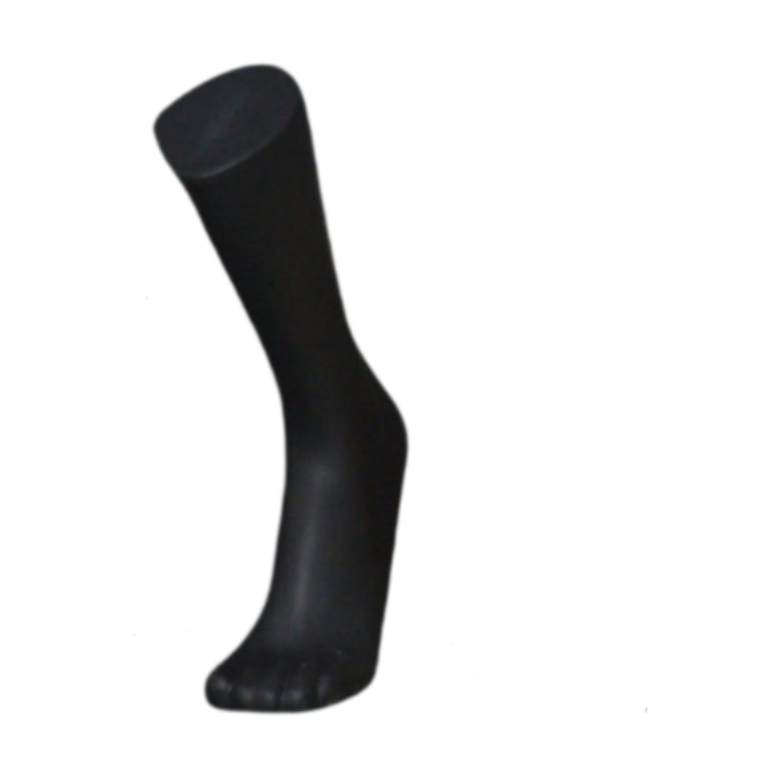 Zxpjkyu Male Mannequin Foot Model with Magnetic Base Photo Prop Sock Display Model for Long Black