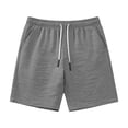 thumbnail image 4 of PIMSSY Men Casual Summer Shorts Lightweight Loose Fit Beach Walking Comfortable Elastic Waist Breathable Outdoor Shorts Solid Color Male Classic Bottoms, 4 of 4