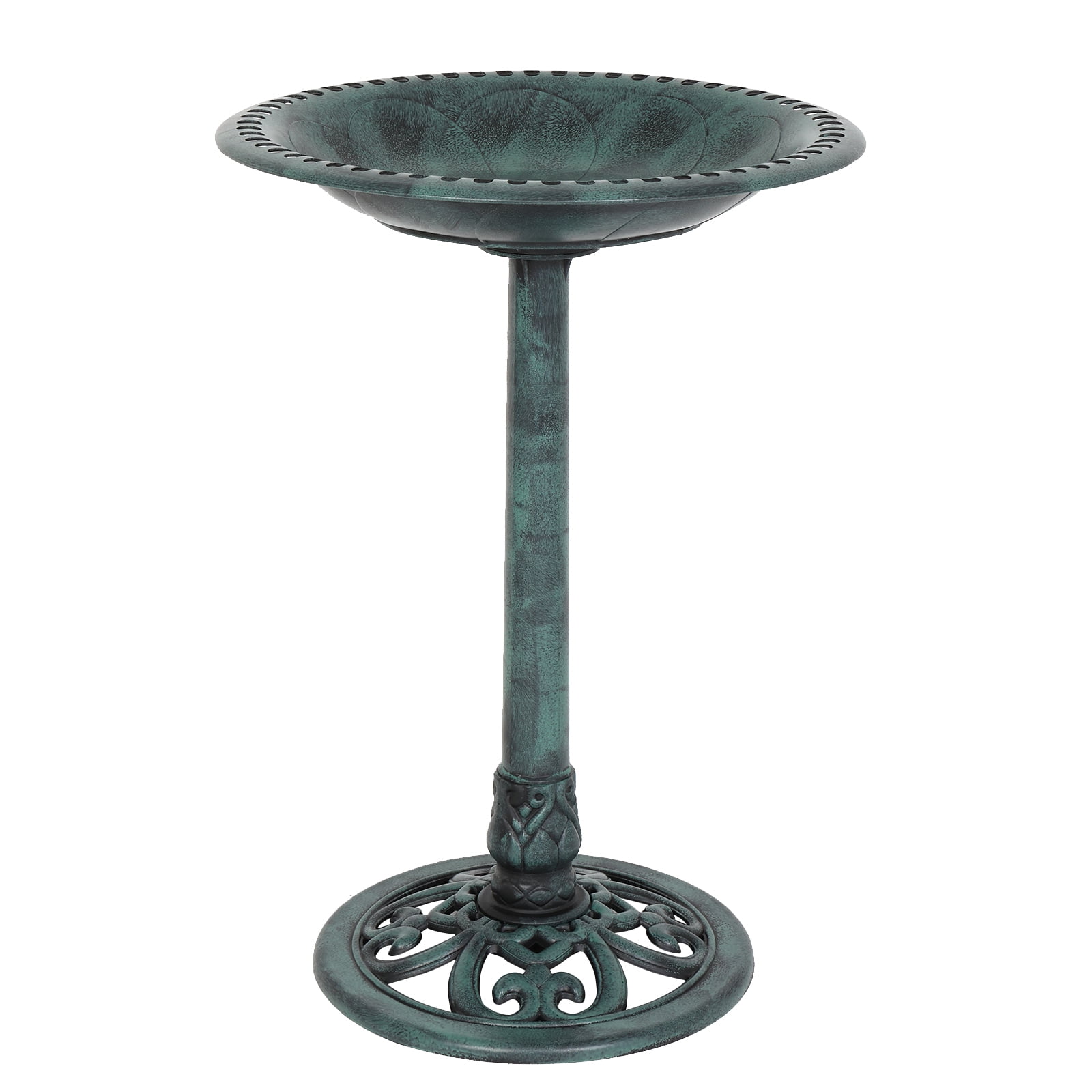Baytocare 28 Inch Bird Bath Resistant Resin Pedestal Birdbaths