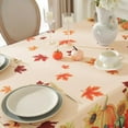 thumbnail image 5 of SASTYBALE Fall Pumpkin Sunflower Tablecloth, 60"x140" Rectangle Polyester - Spillproof for Thanksgiving Harvest, 5 of 7