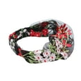 thumbnail image 3 of Unique Bargains 1 Pc Headband Grape Flowers Wide Lace Hairband for Women Coffee Color Black, 3 of 5