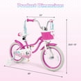 thumbnail image 3 of Gymax Vélo pour Enfants 16 Pieds' avec Roues Stabilisatrices, Freins à Rétropédalage à Main, Selle et Guidon Ajustables, 3 of 10
