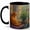 Black, variant on Cozy Orange Cat Window 11oz Ceramic Mug, Morning Light Cottagecore Coffee Cup