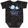 thumbnail image 3 of Inktastic My Great Aunt Whale-y Loves Me Boys or Girls Baby Bodysuit, 3 of 5