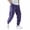 DE05_Dark Purple, variant on Resicozy Men's Casual Cargo Sweatpants Waist Drawstring Joggers Hiking Tactical Pants for Men with Zipper Pockets Khaki M