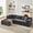 Grey, variant on Kicctian Oversized Modular Cloud Sectional Sofa, L-Shaped Deep Seat Sleeper Couch for Living Room, Soft Upholstered Sectional with No Assembly Required,Grey