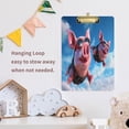 thumbnail image 6 of Acrylic Clipboards with Low Profile Clip, A4 Standard Size 9" x 12.5" File Holder for Writing Drawing, Clip Boards for Doctors Offices, Pig Fly in The Sky Gifts, 6 of 7