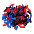 thumbnail image 4 of Unique Bargains 180pcs Rubber End Caps 4.5mm ID Vinyl PVC Round Tube Bolt Cap Cover Screw Thread Protector, Black Red Blue, 4 of 5