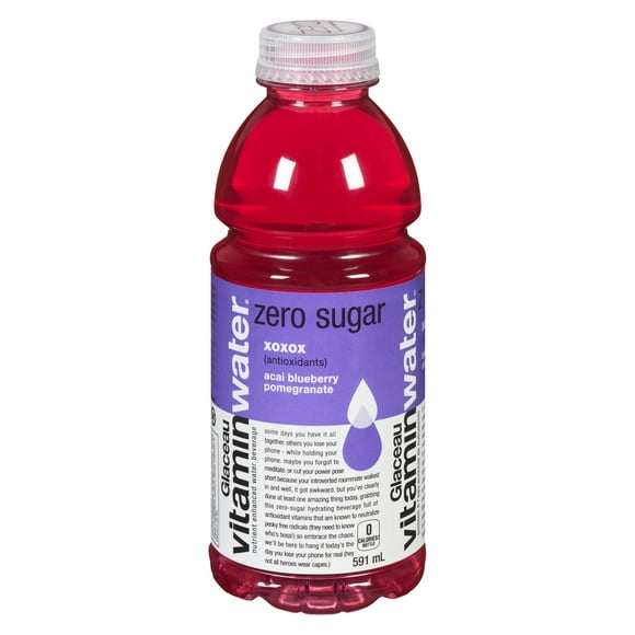 Glacéau vitaminwater  zero xoxox Bottle, 591 mL, 591 mL