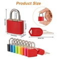 thumbnail image 2 of Armscye 8 Pcs Luggage Locks Set, Locker Lock with Keys and Luggage Tags Small Luggage Padlocks, Suitcase Locks Metal Keyed Padlock for School Gym, 8 Colors, 2 of 8