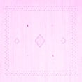 thumbnail image 1 of Ahgly Company Indoor Square Solid Pink Modern Area Rugs, 6' Square, 1 of 4