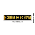 thumbnail image 3 of Golden Glittery Cheers to 80 Years Banner Background Party Decoration Supplies for 80th Birthday Celebrations Photo Backdrop Event Decor Birthday Party Decorations, 3 of 8