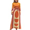 thumbnail image 2 of Vestido largo con diseño de arco ascendente geométrico retro 622 Vestido de verano para mujer 2024 Vestidos de mujer Vestidos largos con velo, 2 of 5