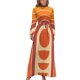 thumbnail image 2 of Vestido largo con diseño de arco ascendente geométrico retro 622 Vestido de verano para mujer 2024 Vestidos de mujer Vestidos largos con velo, 2 of 5