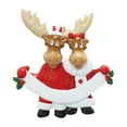 thumbnail image 5 of Ornaments by Elves Personalized Moose Couple Christmas Tree Ornaments 2024 Holiday Decor .25lbs, 5 of 6
