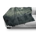thumbnail image 3 of Fantasy Soft Flannel Fleece Throw Blanket, Moon Journey of an Astronaut on the Surface Outer Space Asteroid Field Universe, Cozy Plush for Indoor and Outdoor Use, 50" x 70", Grey White, by Ambesonne, 3 of 6