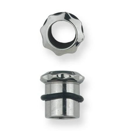 - Stainless Stl Plugs & Flesh Tunnels Hardware Theme 0G (8.23mm) Eight Tooth
