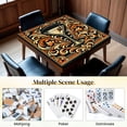 thumbnail image 6 of Mahjong Mat 31.5" x 31.5" Martini Glass Olive Ornate Floral Non-Slip Noise Reduction Mahjong Tiles Table Cover for Dominoes Poker Card Board and Tile Games, 6 of 6