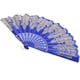 thumbnail image 4 of Gran ventilador de mano plegable Estilo chino Impreso Ventilador plegable Festival Regalo Rendimiento Ventilador (azul), 4 of 5