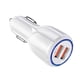thumbnail image 2 of Adaptador de carga para automóvil Puertos USB dobles Adaptador de enchufe para encendedor Teléfono para automóvil Tableta Cargador USB, Blanco Sweethay EL000034-02B, 2 of 2