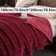 thumbnail image 1 of Manta de cama de piel de conejo de imitación, cálida y acogedora manta suave para sofá cama, 1 ud., 1 of 4