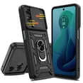 thumbnail image 5 of Elegant Choise Case with Slide Camera Lens Cover and Stand for Moto G 5G 2024, Black, 5 of 15