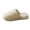 Khaki, variant on OJSFQUFP Women Mens Home Slippers Cotton and Linen Simple Soft Washable Close-Toe Indoor Shoes Casual Flat Silent Slippers Sole Shoes Sky Blue 38